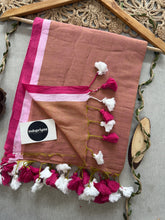 Indupriyaa Chiku Dual Tone Pure Handloom Mulmul Cotton Saree